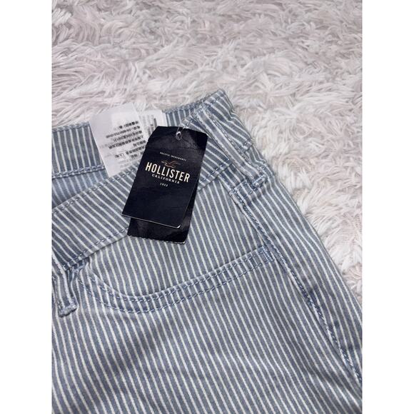 Hollister Crop Junior Sz. 11 30 Striped Jeans. New W/ Tags. Cute - Picture 5 of 9